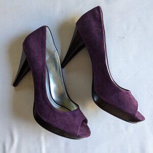 Style & Co.  purple suede heels